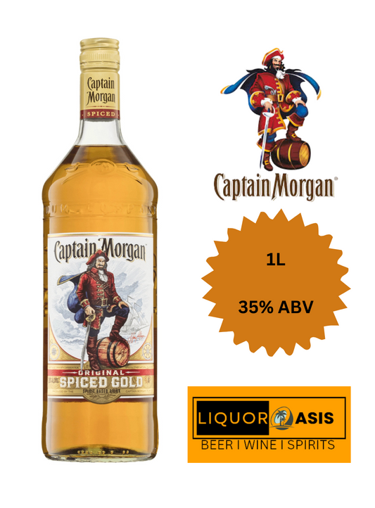 Captain Morgan - Original Spiced Gold Rum (1000 mL)