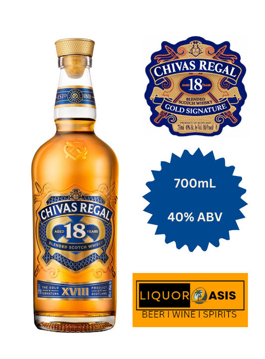 Chivas Regal - 18 Years Blended Scotch Whisky Gold Signature (700mL)