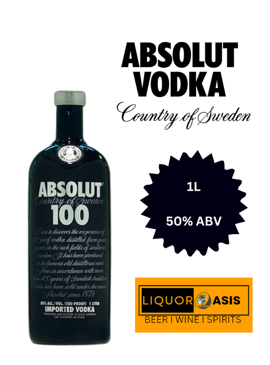 Absolut - 100 Vodka (1000mL)