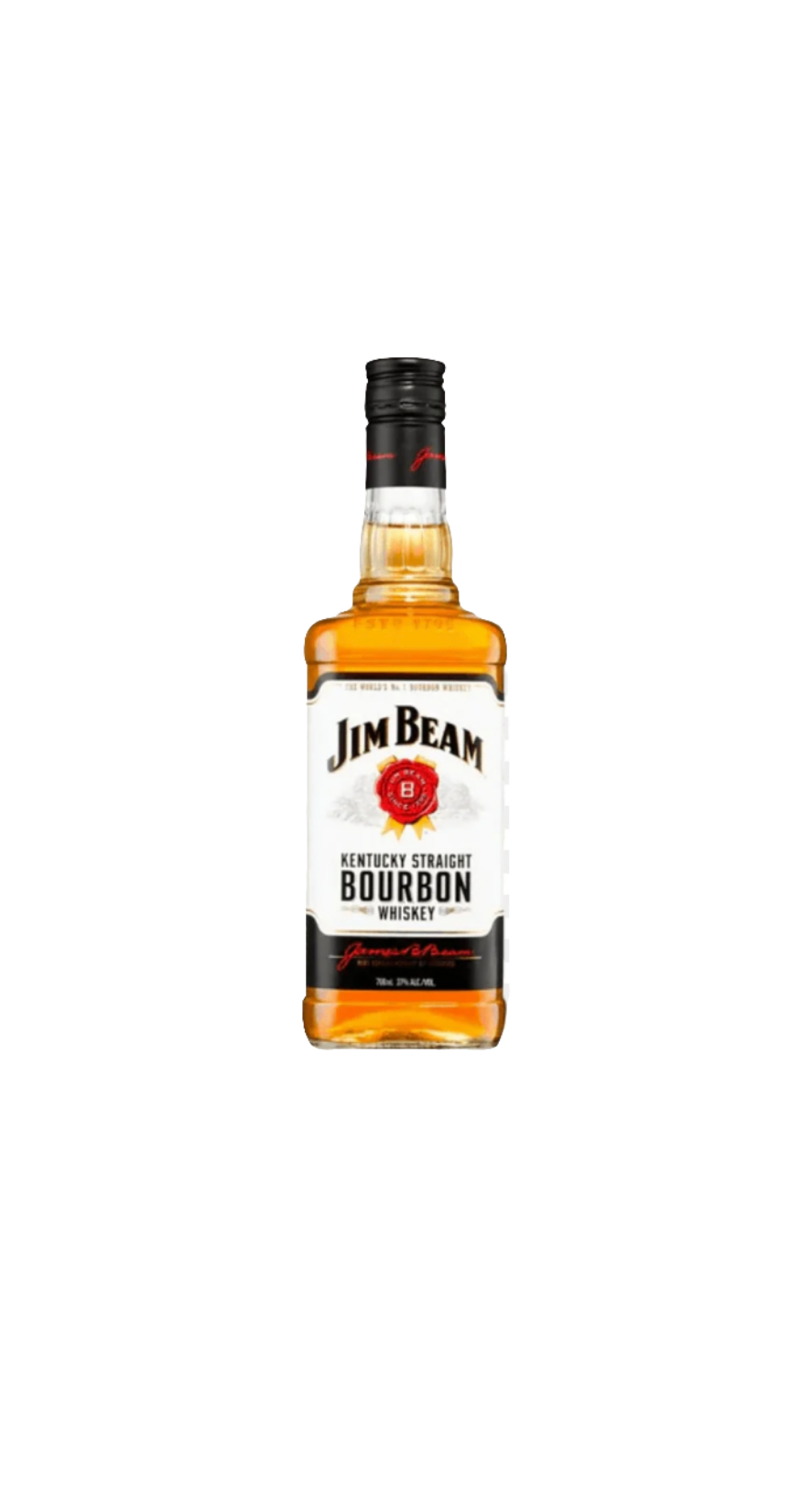 Jim Beam - White Label Kentucky Straight Bourbon Whiskey (700 mL)