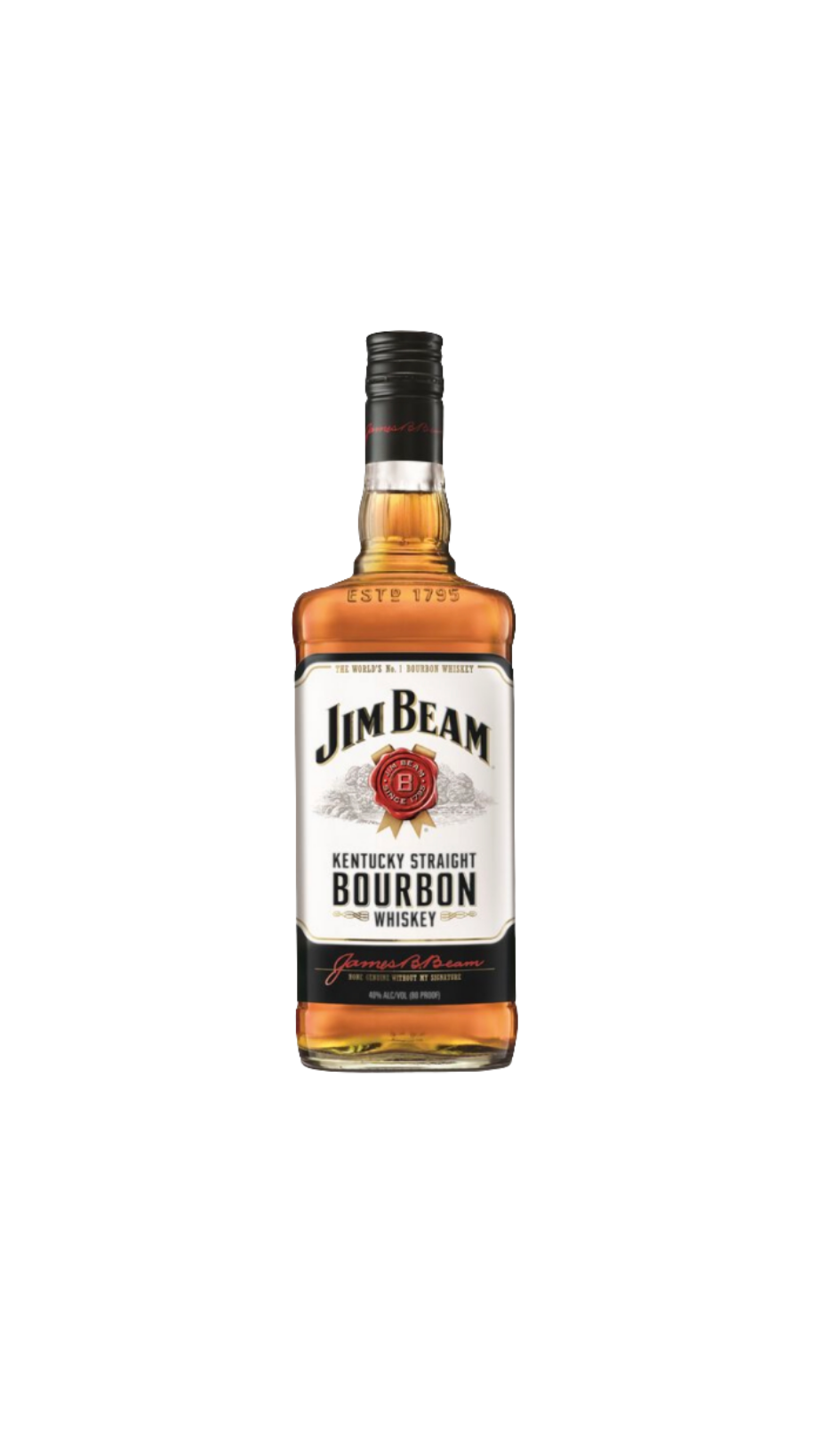 Jim Beam - White Label Kentucky Straight Bourbon Whiskey (1125 mL)