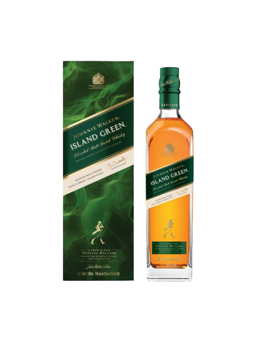 Johnnie Walker - Island Green Label Blended Scotch Whisky (1000 mL)