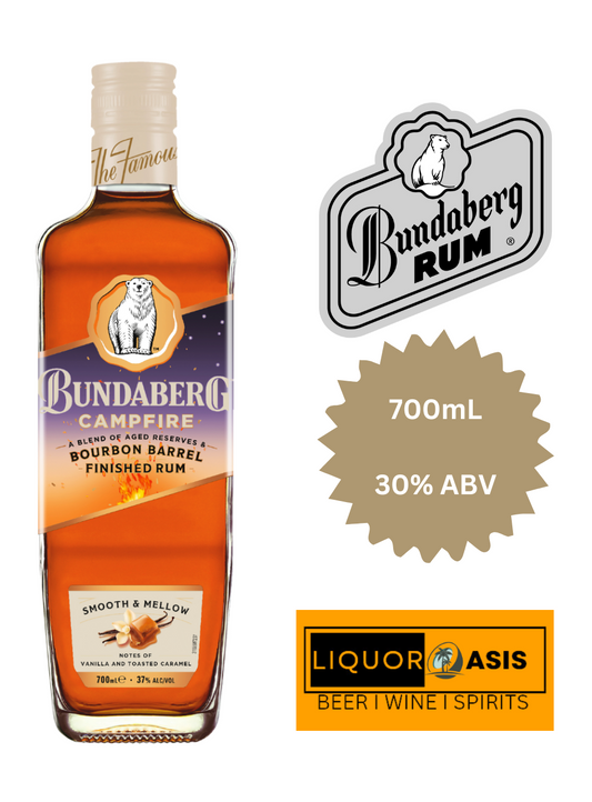 Bundaberg - Campfire Bourbon Barrel Rum (700mL)