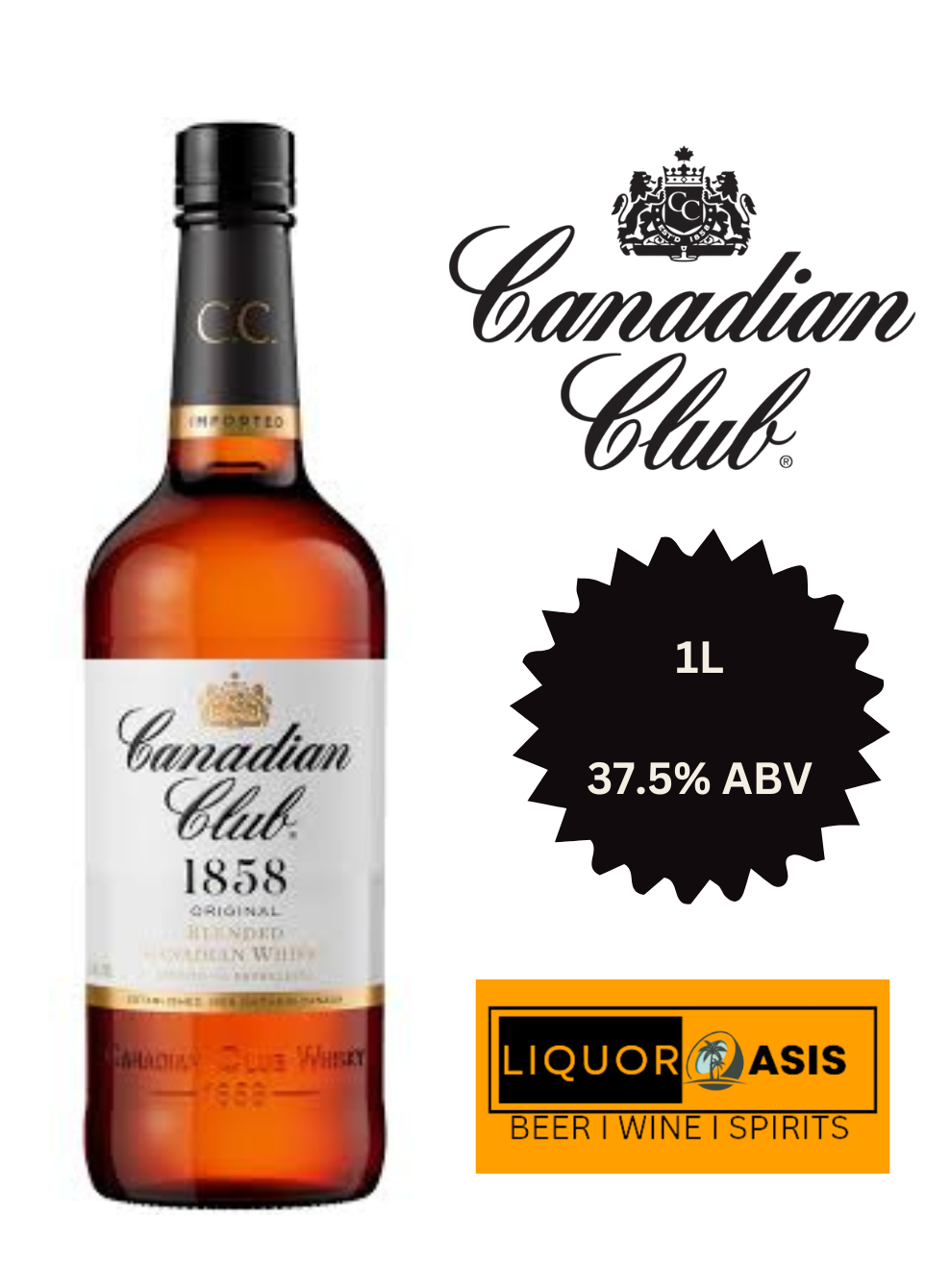 Canadian Club - Blended Whisky (1000 mL)