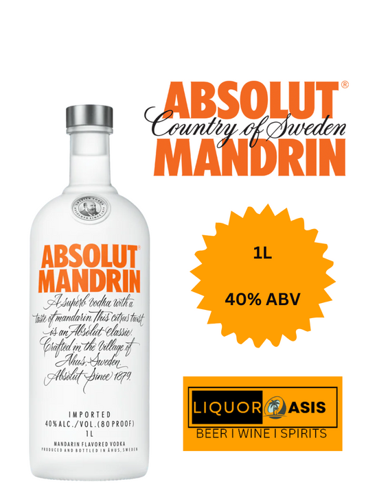 Absolut - Mandrin Vodka (1000mL)