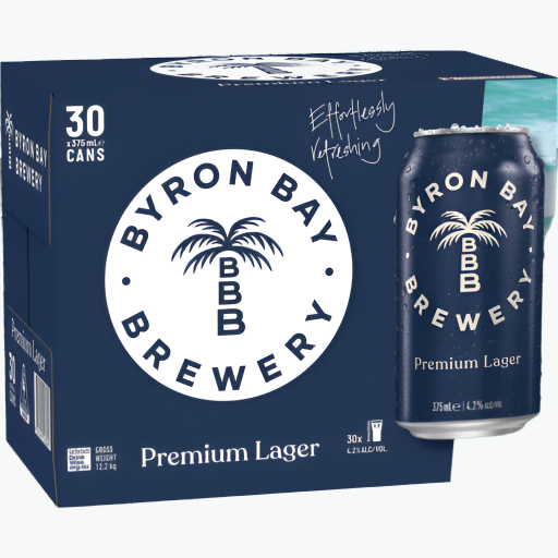 Byron Bay Brewery - Premium Lager Can 375mL